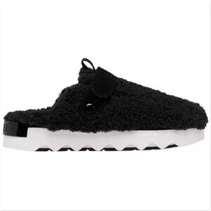 NWT - Sorel Women's Viibe Cozy Clog Color: Black/Sea Salt